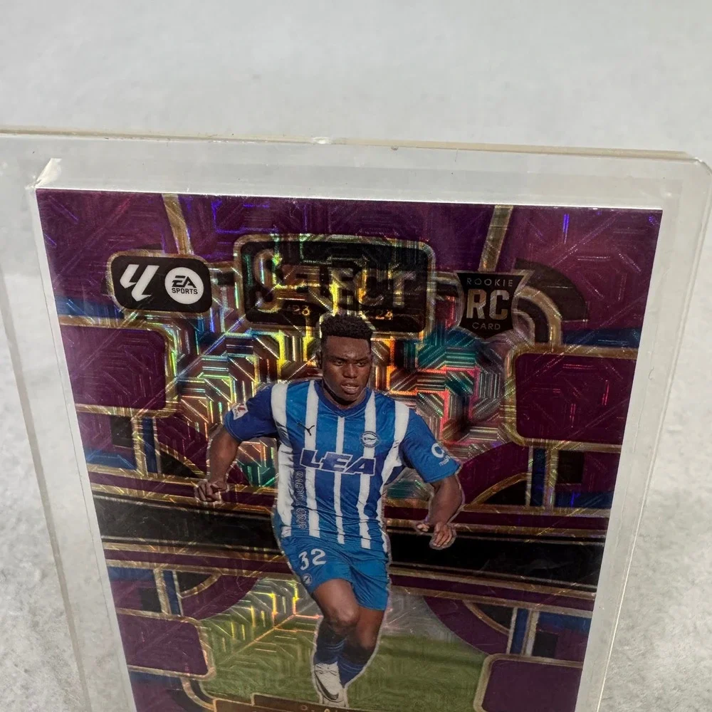 Panini Select Soccer Card Samu Omorodion Purple Terrace Rookie Prizm No 24